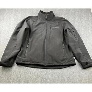 Free Country Men's Black Softshell Jacket‎ Size XL